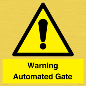 Warning Automated Gate